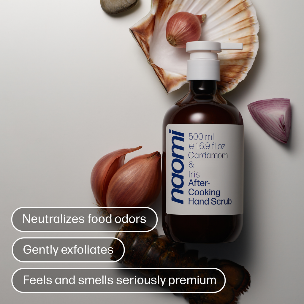 Naomi After-Cooking Hand Scrub | Cardamom & Iris Luxury Hand Wash