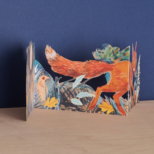 Three Fold Fox Card