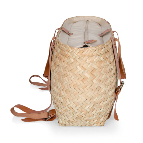 Insulated Woven Seagrass Picnic Cooler Bag