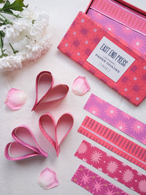 PINK & RED PAPER CHAIN KIT