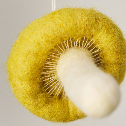 Felted Wool Mushroom Ornament - Bolete