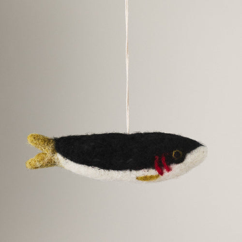 Felted Wool Sardine Ornament - Tin Fish 