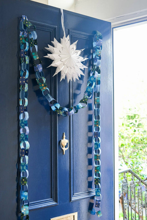 BLUE & YELLOW PAPER CHAIN KIT