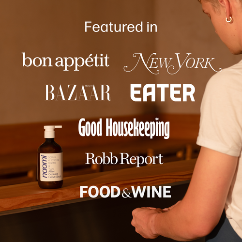 Naomi After-Cooking Hand Scrub | Bergamot & Black Pepper Hand Wash