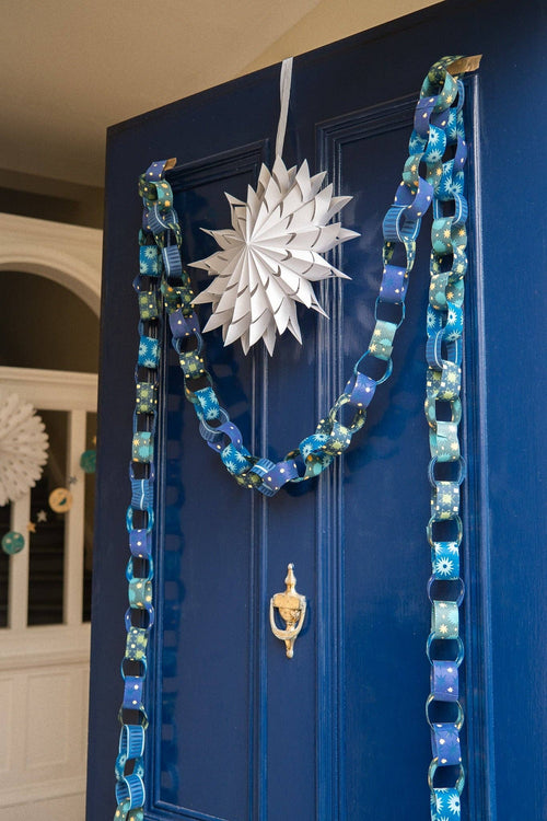BLUE & YELLOW PAPER CHAIN KIT