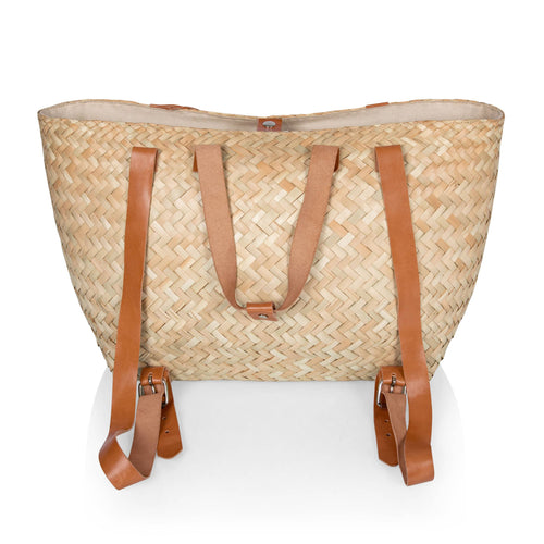 Insulated Woven Seagrass Picnic Cooler Bag