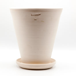 Ben Wolff White Footed Herb Pot with Saucer