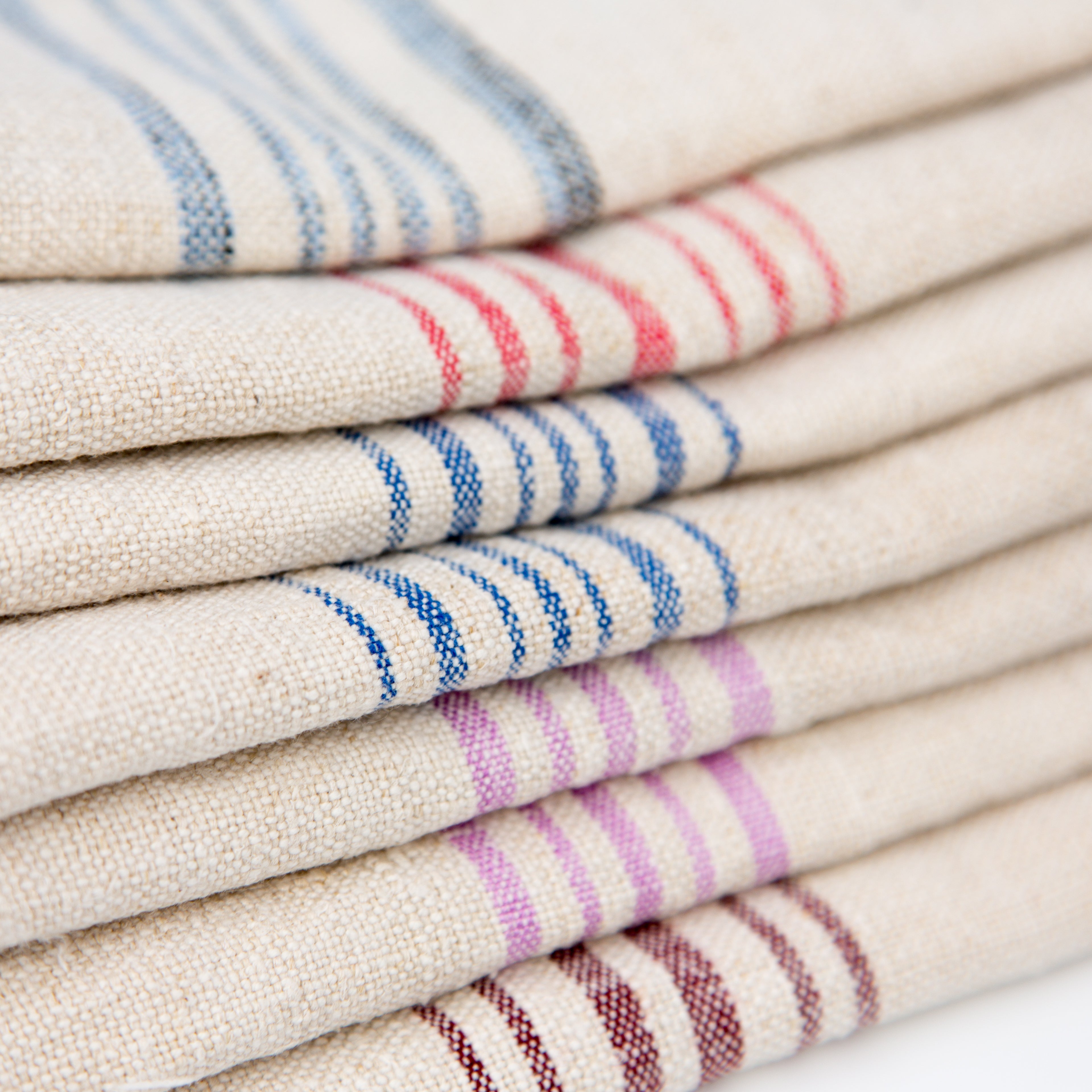 Fall Orange Stripe Organic Cotton Dish Towel + Reviews