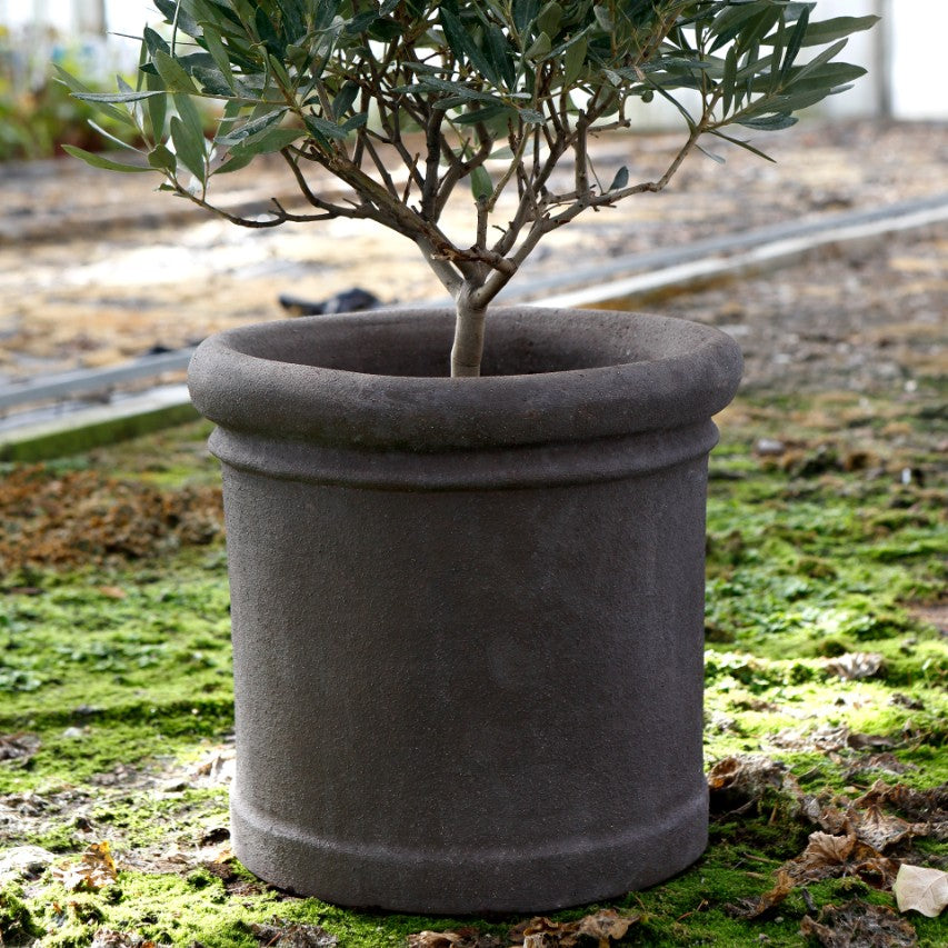 gray pots for plants Bergs Potter Cilindro Pot- GREY CLAY – GRDN