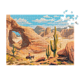 Paint by Numbers Desert Puzzle
