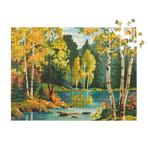 Paint by Numbers Forest Puzzle