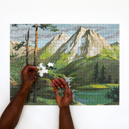 Paint by Numbers Mountain Puzzle